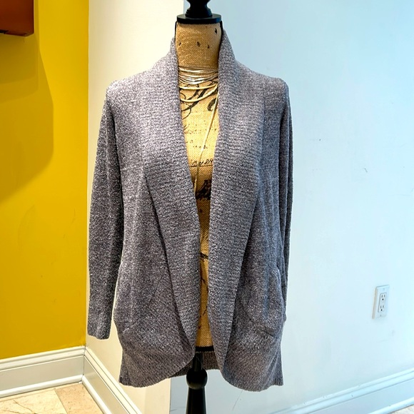 Barefoot Dreams CozyChic Lite Gray Cardigan - Picture 1 of 7
